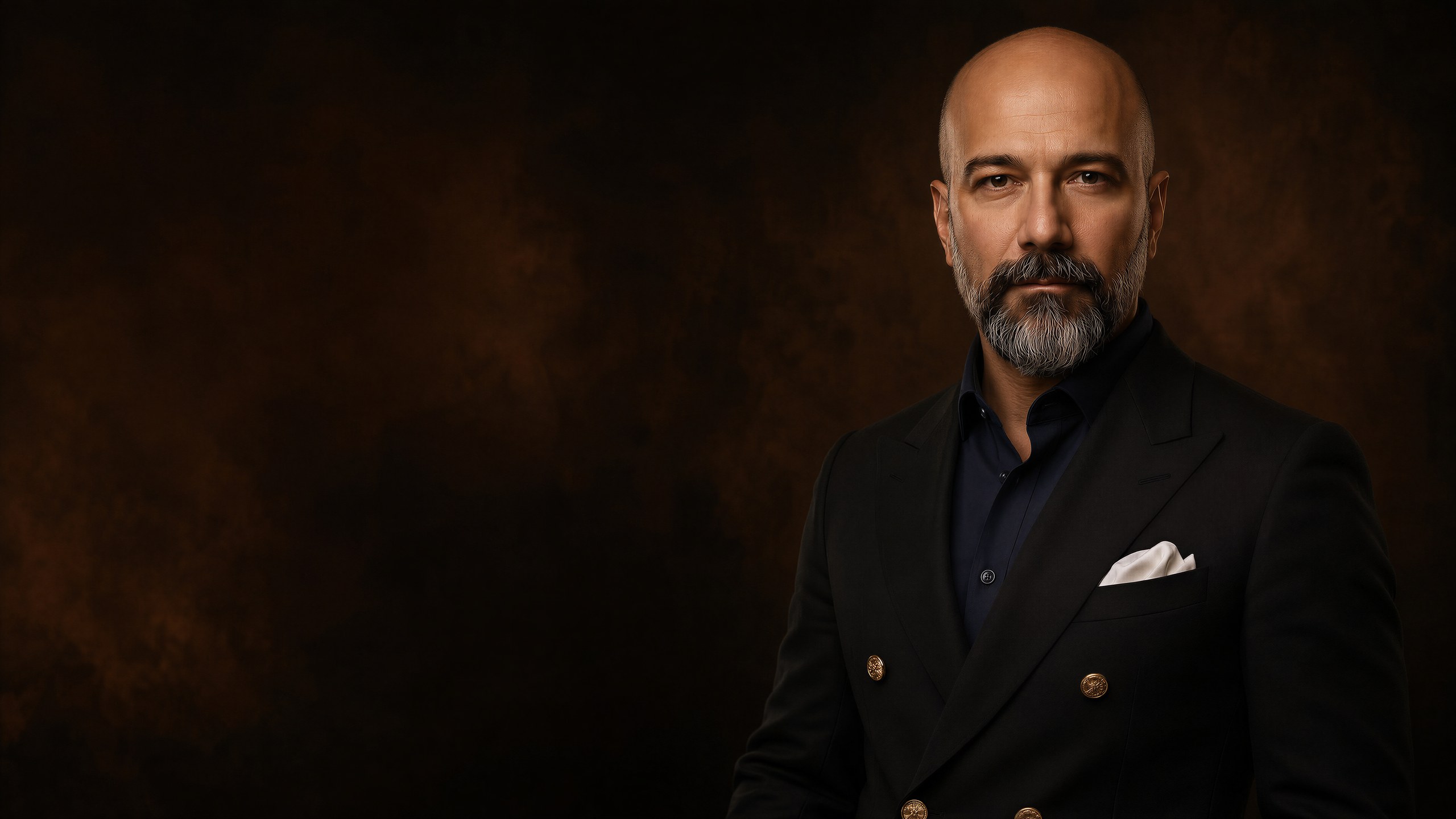 Murat Gümrükçü, Business Excellence and Digital Transformation leader, in a dark tailored suit